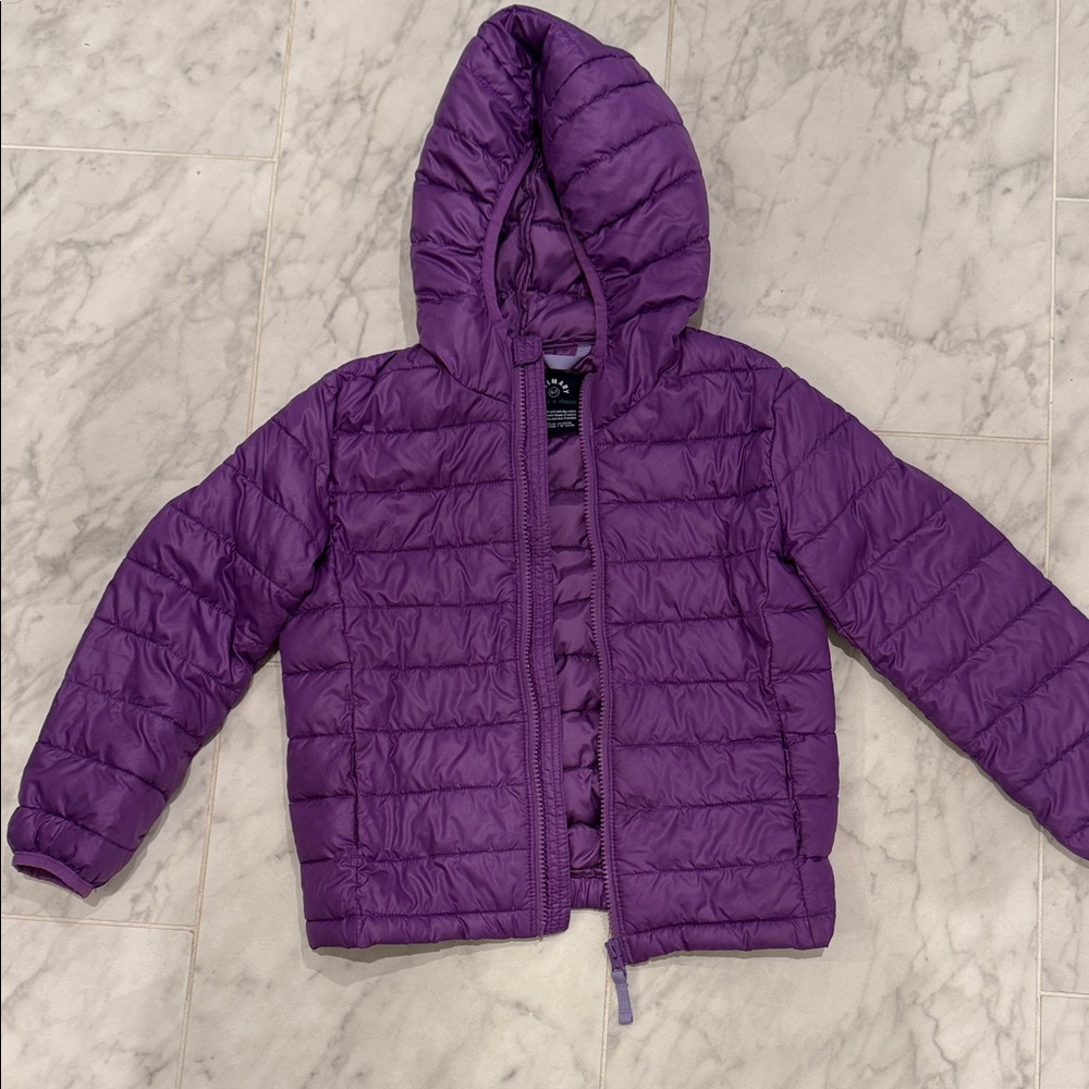 Purple Kids Puffer Jacket